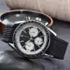 Montres-bracelets en acier inoxydable pour hommes, nouvelles montres pour hommes, tout cadran, montre à Quartz, marque de luxe, horloge pour hommes, mode gg002, 2023
