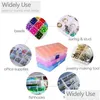 Aufbewahrungsboxen Bins Kunststoff Schmuck Organizer Box Transparente Vitrine 15 Gitter Perlen Ohrring Container Drop Lieferung Hausgarten H Dh2U1