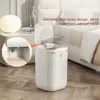Waste Bins 20L Automatic Sensor Trash Can With UV Light Rechargeable Smart Dustbin For Bathroom Toilet Wastebasket with lid Home 230901