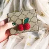 Italien Luxury Designer Wallet Roman Classic Garden Commemorative Fashion Women Handväska berömd dubbelbokstavskort Väska Nytt multikortshållare Kreditkort