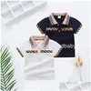 Polos Retail Baby Boys Cloths Short Sleeve Shirts Fashion Toddler Children tee Tops Tops Sport Outsits مصممي المصممون 1-6Y Drop Deliver