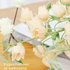 Dekorativa blommor 83 cm Artificial Flower Fake Campanula Long STEM Silk Livselike Arrangement Wedding Party Selling