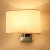 Vägglampa led säng interiör ljus extern sconce metallduk fixtur dekorationer dedroom belysning vardagsrum för hem restaurang