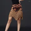 Stage Wear Sexy Femmes Léopard Danse Fringe Jupe Rumba Robe Noir Samba Lady Vêtements Standard Danse VDB316