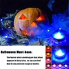 Decorative Objects Figurines LED Halloween Witch Pot Smoke Machine Fountain Fogger Fog Maker Water Color Changing Decoration Party Prop 230901