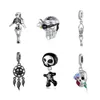 2023 New High Quality Sterling Silver Charm Halloween Skull Bracelet Beads Pendant