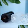 Storage Bottles Jars 2021 New 30Ml Glass Essential Oil Per Liquid Reagent Pipette Dropper Bottle Flat Shoder Cylindrical Drop Delivery Dhzpq