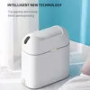 Waste Bins 9L Smart Strong Sensor Garbage Bin Kitchen Bathroom Toilet Trash Can Automatic Induction Waterproof N For Home Bedroom 230901