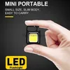 Torches porte-clés lumière extérieure rechargeable mini lampe de poche portable lumineux porte-clés poche clip lanterne randonnée en plein air pêche camping HKD230902