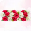 Decorative Flowers 100cm Party Wedding Decor Flower Wall Mat Arrangement Supplies Silk Peony Artificial Row Romantic Arch Backdrop