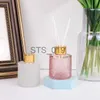 Incense 100ml Embossed Glass Bottle Reed Diffuser Set Aromatherapy Plant Essential Oil for Household Room Air Freshener Incense x0902