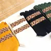 Women Socks 4 أزواج خريف نمر طباعة خمسة إصبع سيدة القطن أنبوب أخمص القدمين الكوري الياباني