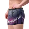 Calzoncillos Boxershorts Hombres Cómodas Bragas Conjunto Bosque Con Luna Llena Ropa Interior Hombre Boxer