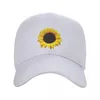 Berretto da baseball personalizzato girasole per uomo donna fiori regolabili cappello da papà floreale sportivo