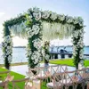 Decoratieve Bloemen 3.6ft Kunstmatige Wisteria Hangende Wijnstok Voor Bruiloft Boog Home Decor Zijden Bloemenkrans Party Wanddecoratie Fake