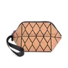 Totes KANDRA Cork Diamond Geometry Makeup Bag Women's Zipper Deformation Makeup Bag Storage Travel Wallet Direct Shippingstylishhandbagsstore