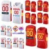 Print Espana Basketball Spain Jersey Cup 14 Willy Geuer 41 Juancho Hernangomez 24 Juan Nunez 12 Santiago Aldama 23 Sergio Llull 10 Victor Claver 4 Alberto Diaz