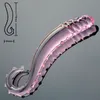Anal Toys Glass Dildo Vagina Massager Artificial Glans Penis Spiral G Spot Simulator Butt Plug Vuxen Products Sex For Women Men 230901