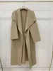 toteme Women's Mixed Color Double Wool Side Split Coat Coat