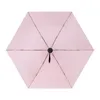 Paraplu's Ultralight 175g Klein en licht effen kleur Opvouwbare Ultra Aluminium drievoudige paraplu voor dames Guarda Chuva