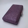 イブニングバッグロイヤルナイチンゲール紫色のハードボックスケースクリスタルクラッチとレディースマッチングシューズドレス230901