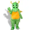 Green Dinosaur Mascot Costume Halloween Christmas Fancy Party Dress Cartoon Character Suit Carnival Unisex Adults Outfit