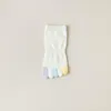 Women Socks Japanese Patchwork Color Summer Sweet Split-toed Cute Boat Female Hosiery Five Finger
