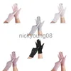 Pięć palców Rękawiczki Pięć palców Rękawiczki Summer bez poślizgu ekran dotykowy Krótki bawełniany czysty ochronę UV Elastyczne słońce jeden rozmiar x0902