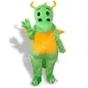 Green Dinosaur Mascot Costume Halloween Christmas Fancy Party Dress Cartoon Character Suit Carnival Unisex Adults Outfit