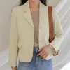 Abiti da donna Lucyever Blazer casual da donna Giacca monopetto a maniche lunghe stile coreano Giacca da ufficio semplice allentata moda donna