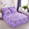 Bed Skirt Quilted Thicken With Cotton Blanket Textile Bedding Bedspread Winter Keep Warm Sheet Pillowcase Top F0378