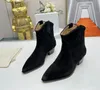 RealFine888 5A Boots IM8156330 Isabelmarant Dewina Leather Ankle Boot Desinger Shoes for Women With Box Size 35-40