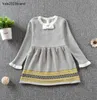 designer girl Dress kids clothes baby infant Knitted Princess sweater dresses Autumn Winter toddle children boutique clothing