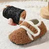 Stiefel Babyschuhe Bequeme weiche Sohle Mode warme Kleinkind Baumwolle Mädchen Haus Jugend Mädchen Hausschuhe Größe 5