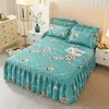 Bed Skirt Quilted Thicken With Cotton Blanket Textile Bedding Bedspread Winter Keep Warm Sheet Pillowcase Top F0378