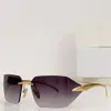 Gafas de sol para hombres y mujeres Diseñadores Estilo A55 Gafas retro anti-ultravioleta sin marco con caja