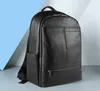 School Bags Sbirds 15.6" Laptop Backpack Genuine Leather Cowskin Computer Bag Of Men Male Working Packs Black Travel