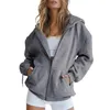 Sweats à capuche pour femmes, pull-over, manteau, veste d'automne, sweat-shirt surdimensionné avec poche, capuche décontractée