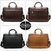 BRESCASES WESTAL HERS LEATHER BAG Office Messenger Portcase Man äkta 156 "Laptop väskor Male Handväskor Crossbody 14 Computer 230901