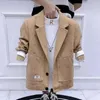 Herrenanzüge Herrenanzug Blazer Jacken Frühling Herbst Plaid Lässige Wollmäntel Business Formelle Kleidung Slim Fit Blazer