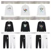 Designer hoodie Casabla-hoodie mens hoodie streetwear fashion top version letter-print casual pocket 2-piece set suit