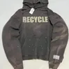 23FW SWEATSHIRTS vintage destroyed oversize hoodie