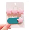 Hårtillbehör 2-Pice/Set Söta klipp för Girls Candy Color Hairpins Barrettes Baby Girl Birhday Gift