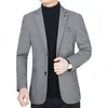 Costumes pour hommes printemps et automne 2023 manteau de costume d'âge moyen papa mince tenue décontractée d'affaires hommes simples manteaux pour hommes concepteur de luxe