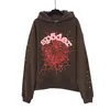 51 nieuwe kleuren Spider Hoodies Sp5der Young Thug 555555 Angel Pullover Roze Rode Hoodie Hoodye Broek Heren Sp5ders Grafische print Websweatshirts van topkwaliteit XZQE