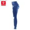 Damenjeans 2127 Youaxon Neue S-XXXXXL Ultra dehnbare blaue Quaste zerrissene Jeans Frau Denim Hosen Hosen für Frauen Bleistift Röhrenjeans Q230901