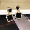 Dangle Oorbellen Mode Lange Hangende Voor Vrouwen Asymmetrische Kwastje Retro Etnische Drop Earring Strass Hip Hop Straat Sieraden