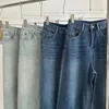 Jeans da donna Lauri Laki Vita alta Gamba larga Dritta Donna Vintage Classic Boyfriend Pantaloni in denim alla caviglia 2023