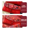 Enveloppes de cartes cadeaux de mariage Enveloppes rouges Accessoires Tissu Paquets chinois Sac de fiançailles Style Tissu Mariée