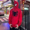 Sweats à capuche pour hommes Sweatshirts Spider Print Y2K Gothic Pull à capuche Hommes Hip Hop Dark Zip Up Cardigan à capuche Chaîne complète Femmes Lâche Couple Sweat à capuche Streetwear 230901